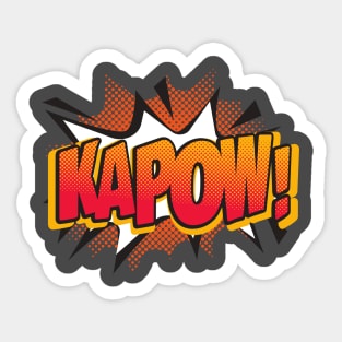 KAPOW run run run Sticker